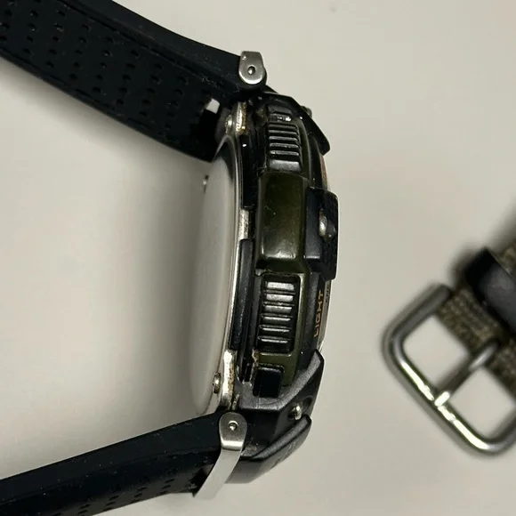 Casio SGW100B-3V Digital Twin Sensor Black & Green 48mm Resin Men’s Sport Watch - Picture 7 of 12